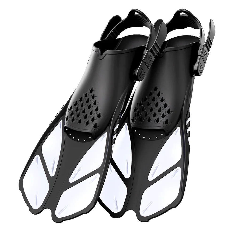 Adjustable Snorkel Fins & Swimming Flippers