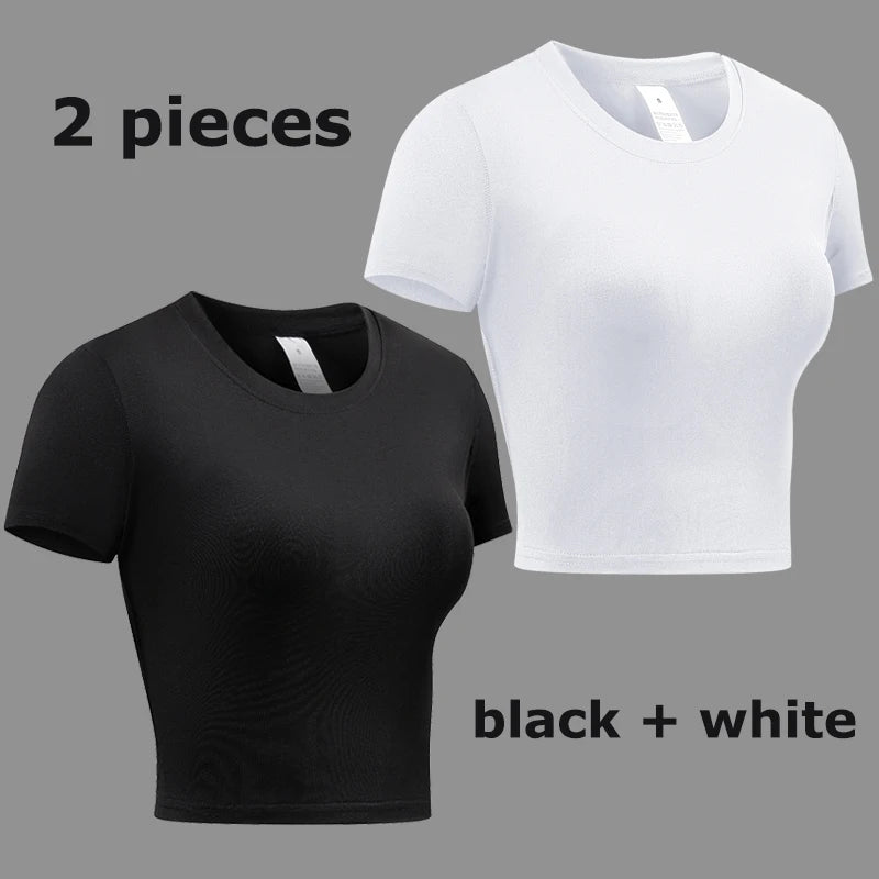 Women’s Short Sleeve Compression Workout T-Shirt