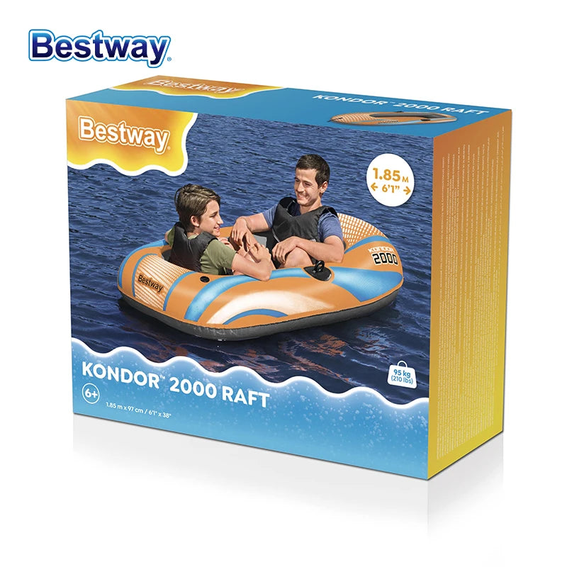 Bestway Heavy-Duty Inflatable Kayak – 1–3 Person