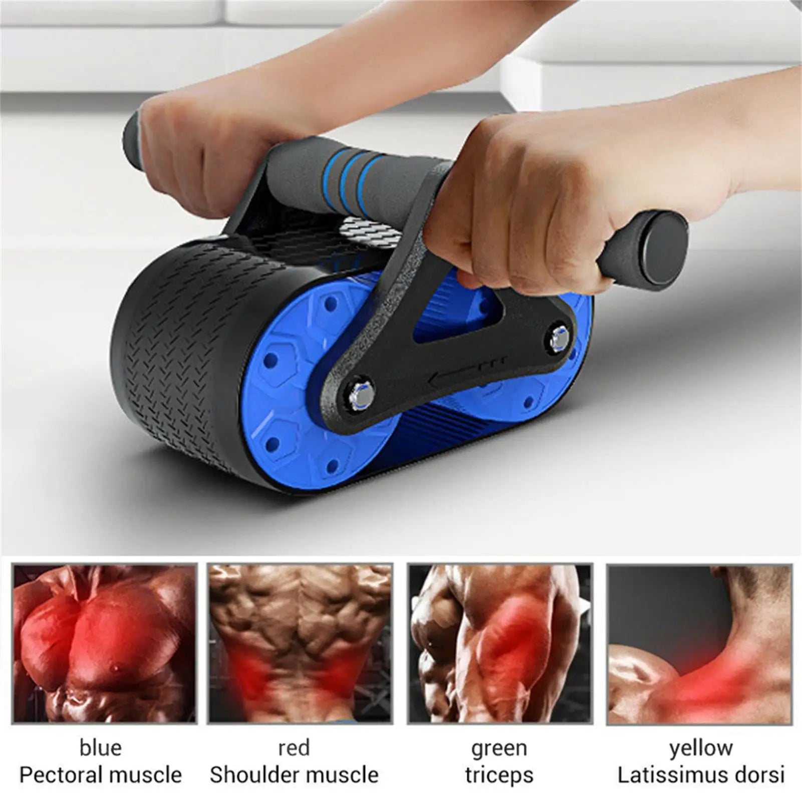 Springback Abdominal Roller Wheel – Blue
