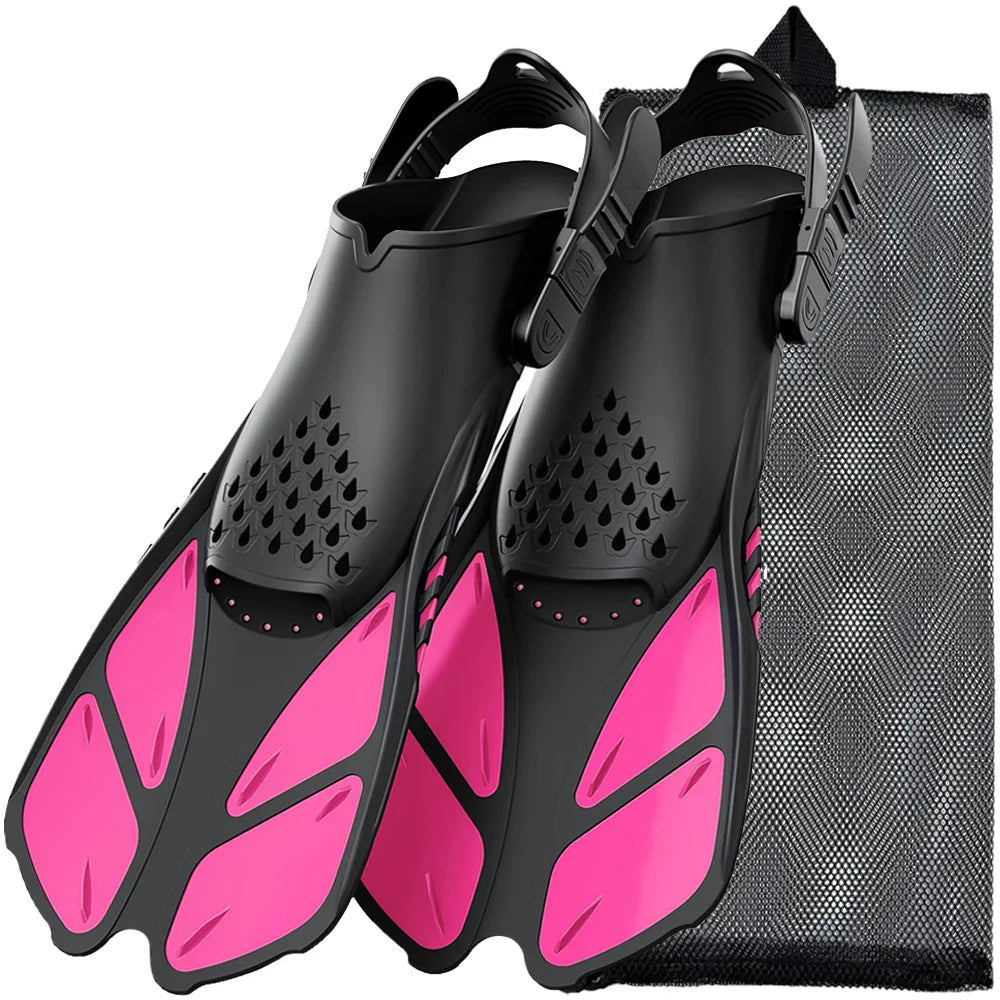 Adjustable Snorkel Fins & Swimming Flippers
