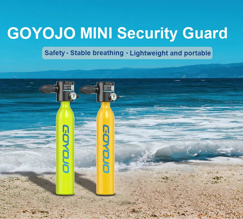 Mini Scuba Tank 0.5L Portable Diving Oxygen Cylinder for Spearfishing (5–10 Min)