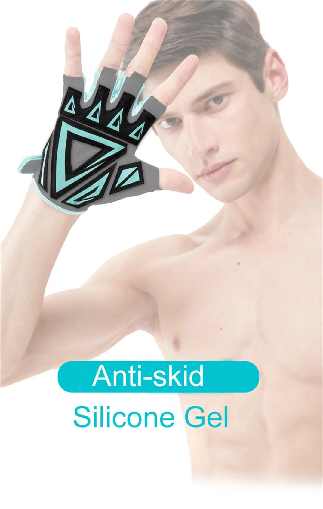 2025 Half-Finger Gym Gloves – Anti-Slip