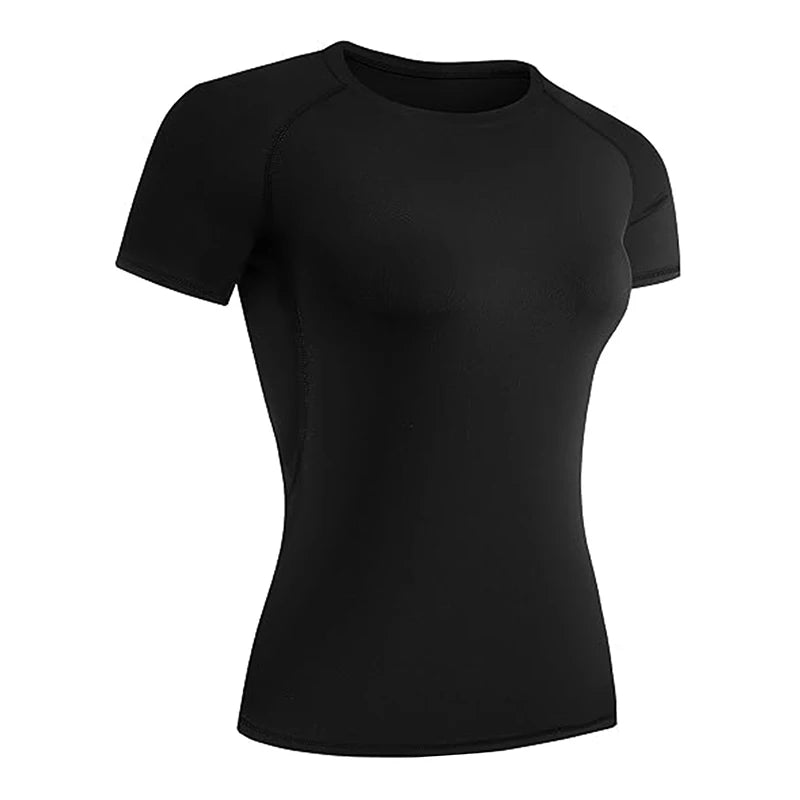 Women’s Short Sleeve Compression Workout T-Shirt