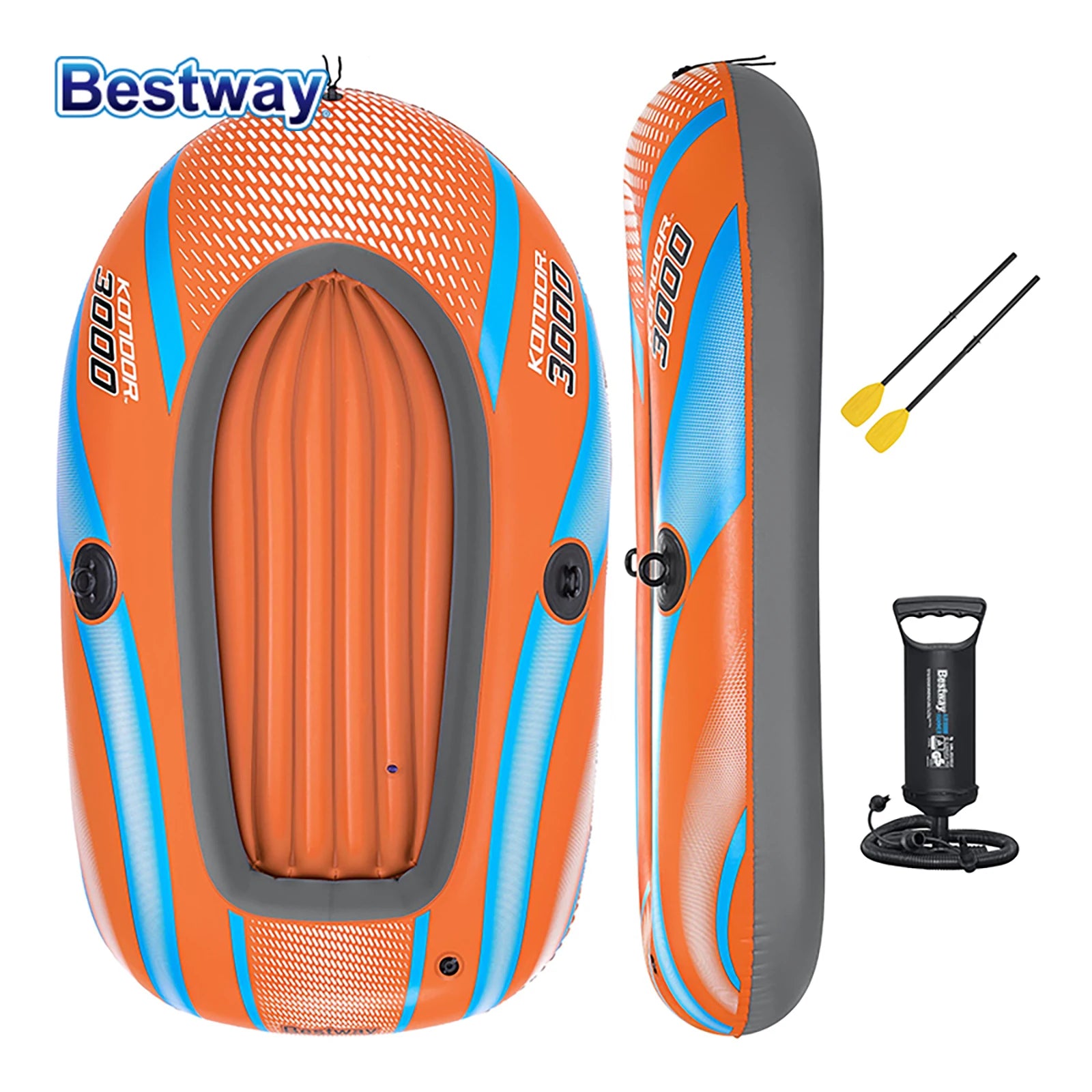 Bestway Heavy-Duty Inflatable Kayak – 1–3 Person