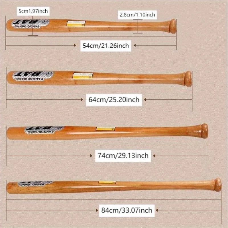 Solid Wood Baseball & Softball Bat – Ash/Locust