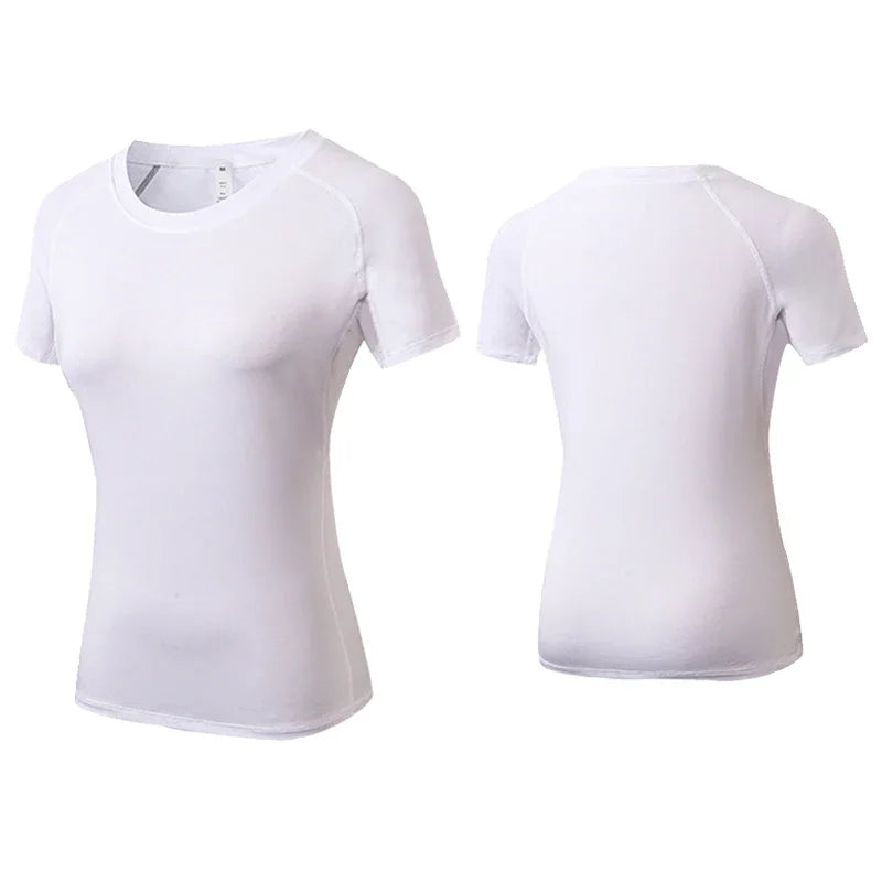 Women’s Short Sleeve Compression Workout T-Shirt