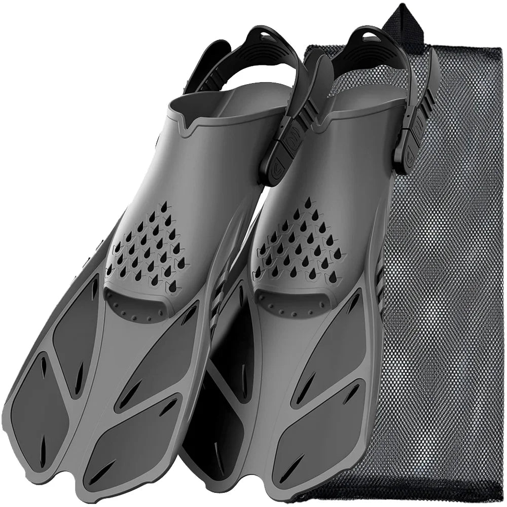 Adjustable Snorkel Fins & Swimming Flippers