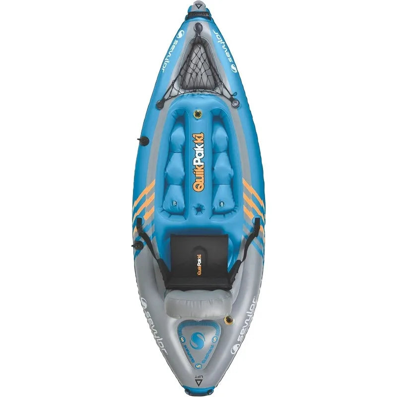 Sevylor QuickPak K1 Inflatable Kayak – 1 Person
