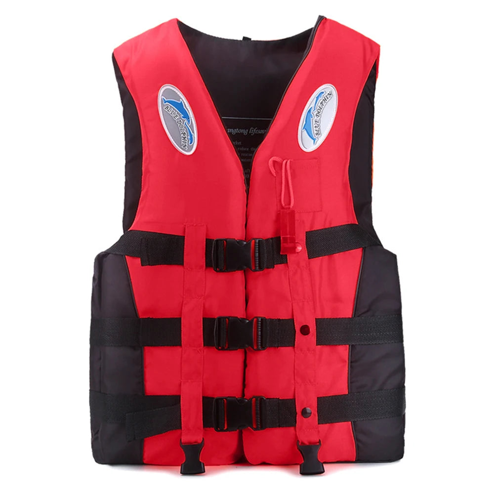 Adjustable Adult & Kids Life Jacket with Whistle