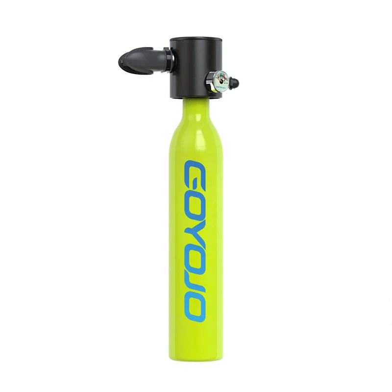 Mini Scuba Tank 0.5L Portable Diving Oxygen Cylinder for Spearfishing (5–10 Min)
