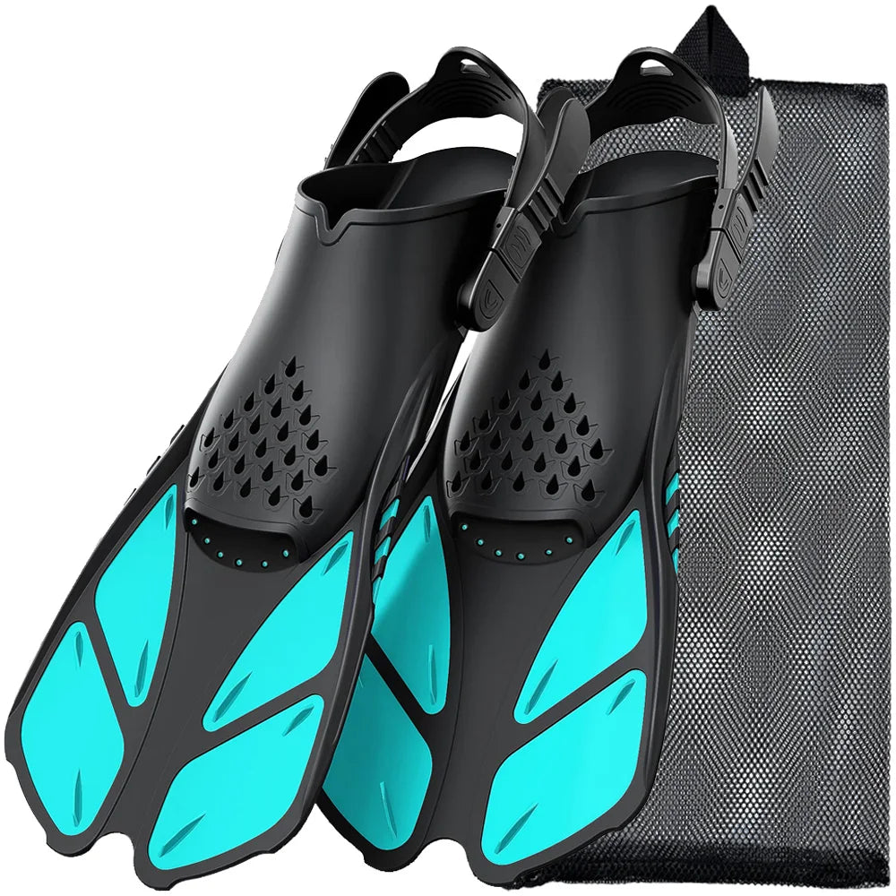 Adjustable Snorkel Fins & Swimming Flippers