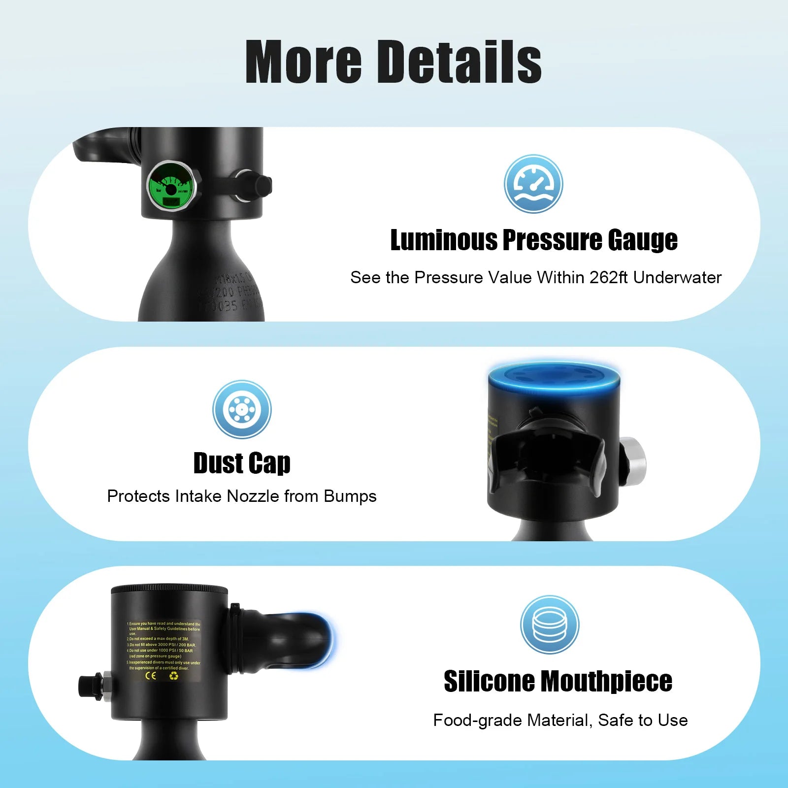 0.5L Mini Scuba Diving Tank