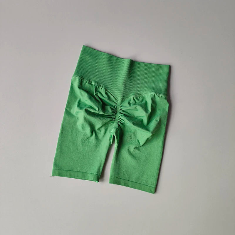 Women’s High Waist Yoga Shorts – Push Up & Quick Dry