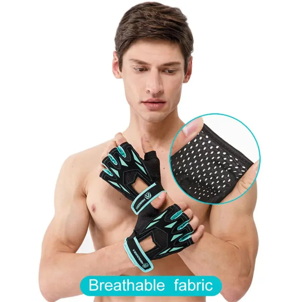 2025 Half-Finger Gym Gloves – Anti-Slip