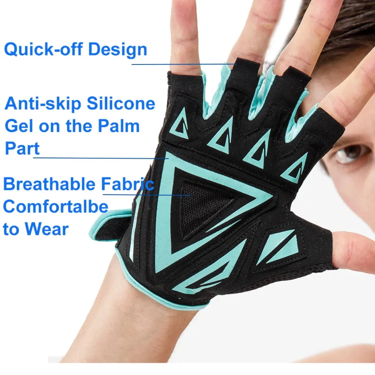 2025 Half-Finger Gym Gloves – Anti-Slip