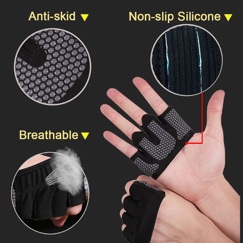 Half-Finger Anti-Slip Workout Gloves