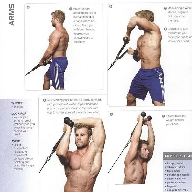 Triceps & Face Pull Rope Handles