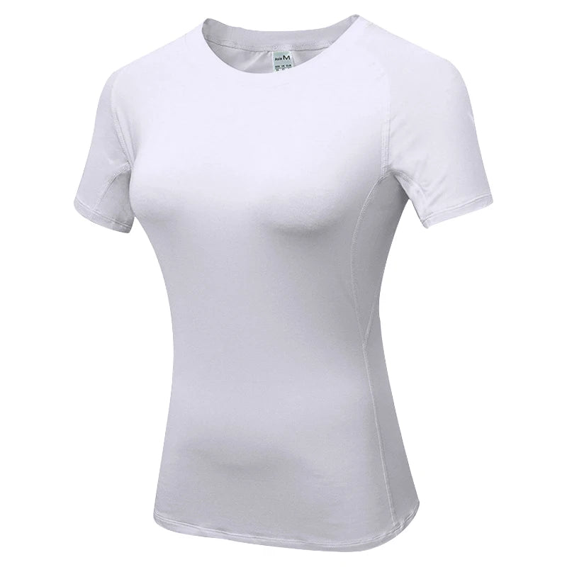Women’s Short Sleeve Compression Workout T-Shirt