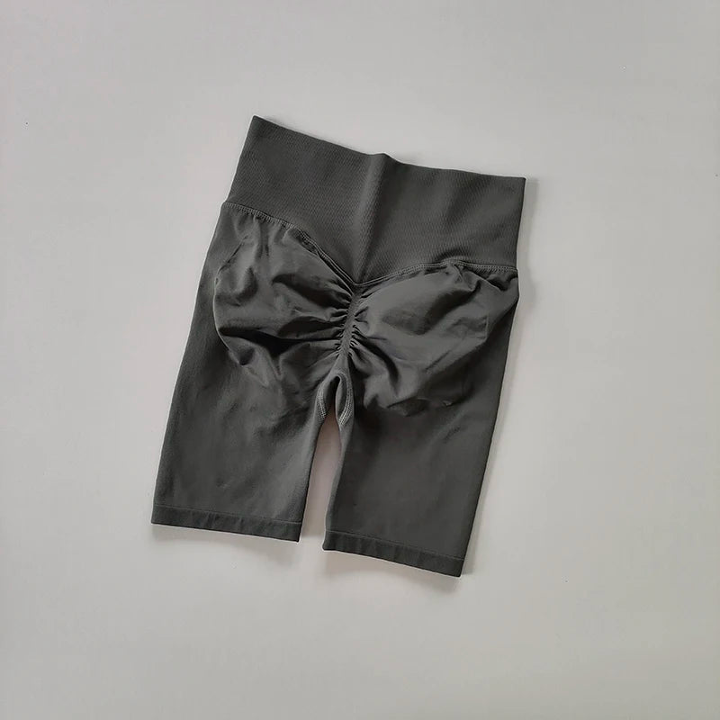 Women’s High Waist Yoga Shorts – Push Up & Quick Dry