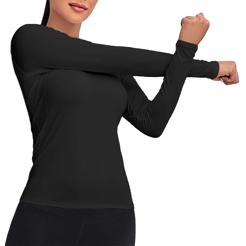Women’s Long Sleeve Compression Workout Top