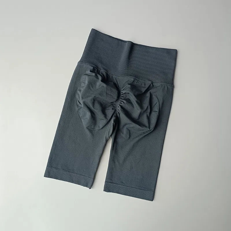 Women’s High Waist Yoga Shorts – Push Up & Quick Dry